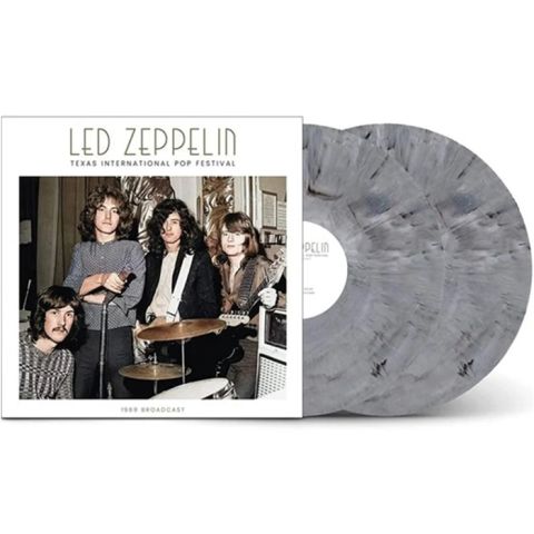 LP Led Zeppelin - Texas International Pop Festival 1969 Broadcast (Grey W/ Black Splatter)