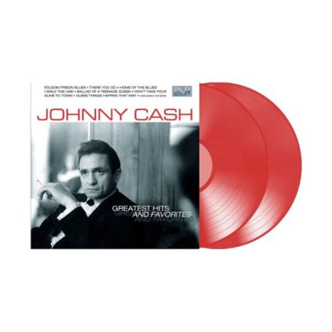 LP Johnny Cash - Greatest Hits And Favorites (Transparent Red)