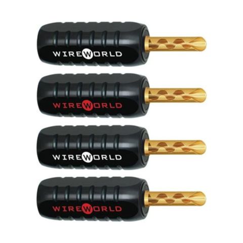 Wireworld Gold Set Screw Banana 10ga ABS Shell