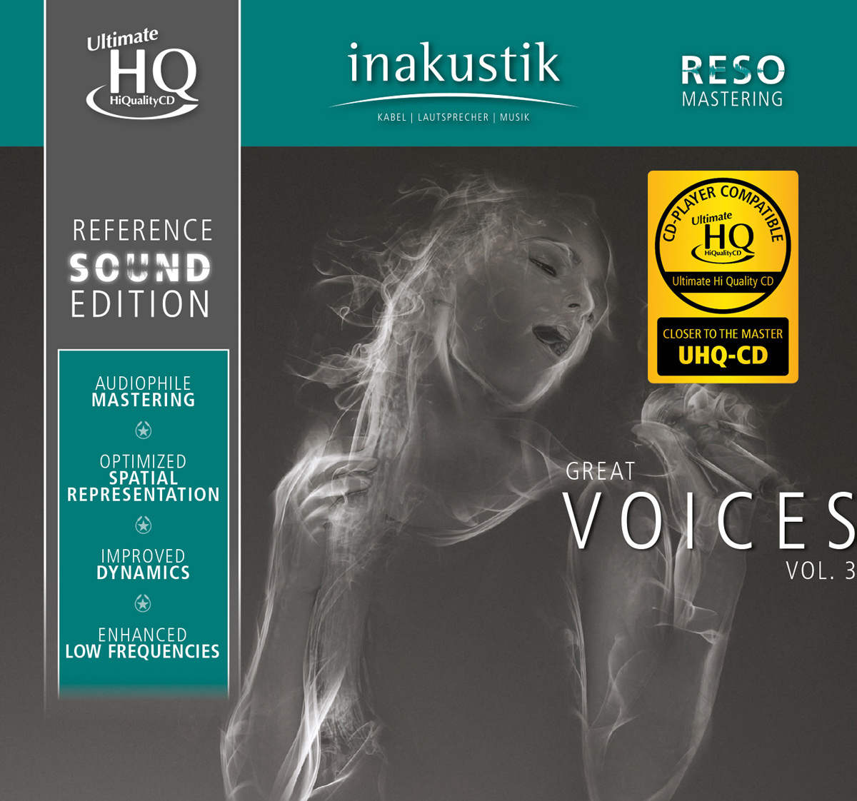 Inakustik CD. Great Voice. In-Akustik reference Sound Edition.. Inakustik various - die stereo hortest LP. Great voices