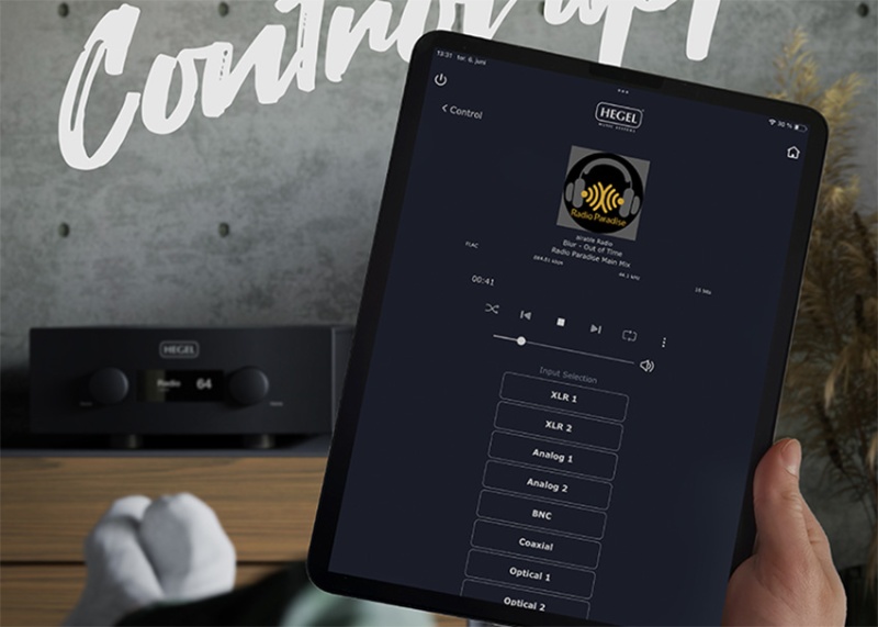 Приложение Hegel Control для новых усилителей