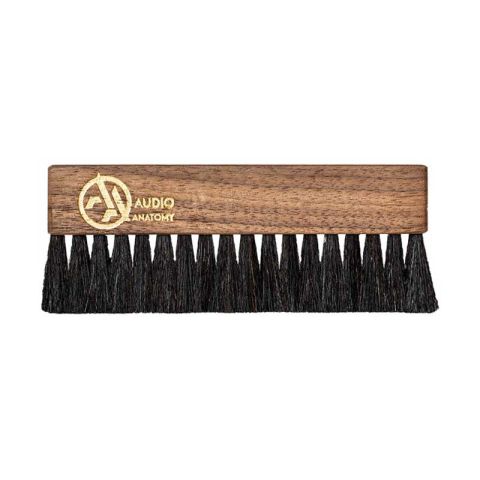 Audio Anatomy Walnut Wood Brush Deluxe