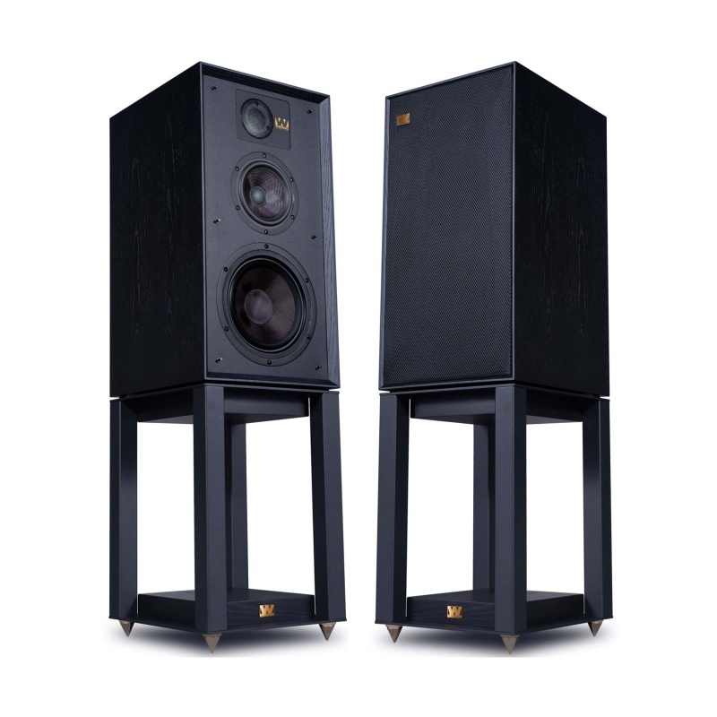 Wharfedale 85th Anniversary Linton with Stands Black Oak