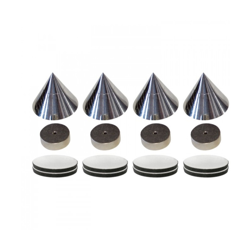 Dynavox Sub-Watt-Absorber Spikes 60kg Set Silver (204605)