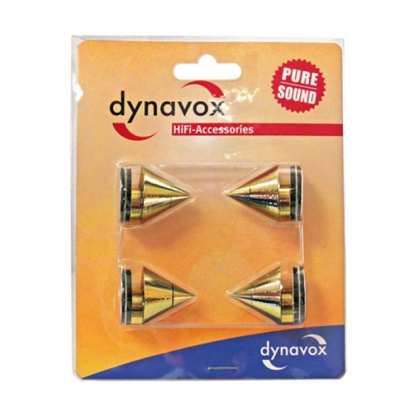 Dynavox Sub-Watt-Absorber Spikes 60kg Set Gold (205045)