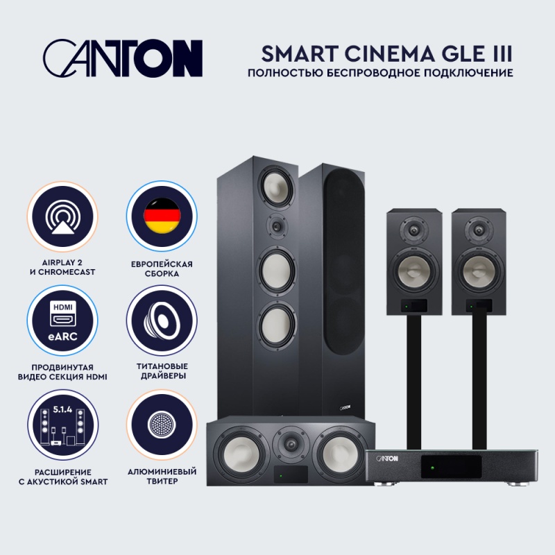 Canton Smart Cinema GLE III Black